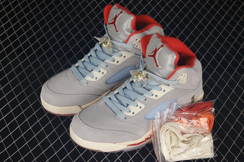 All categories Air Jordan Jordan series basketball shoes Air Jordan 5 Trophy Room x Air Jordan 5 Ice Blue AJ5 Joe 5 joint ice blue CI1899-400